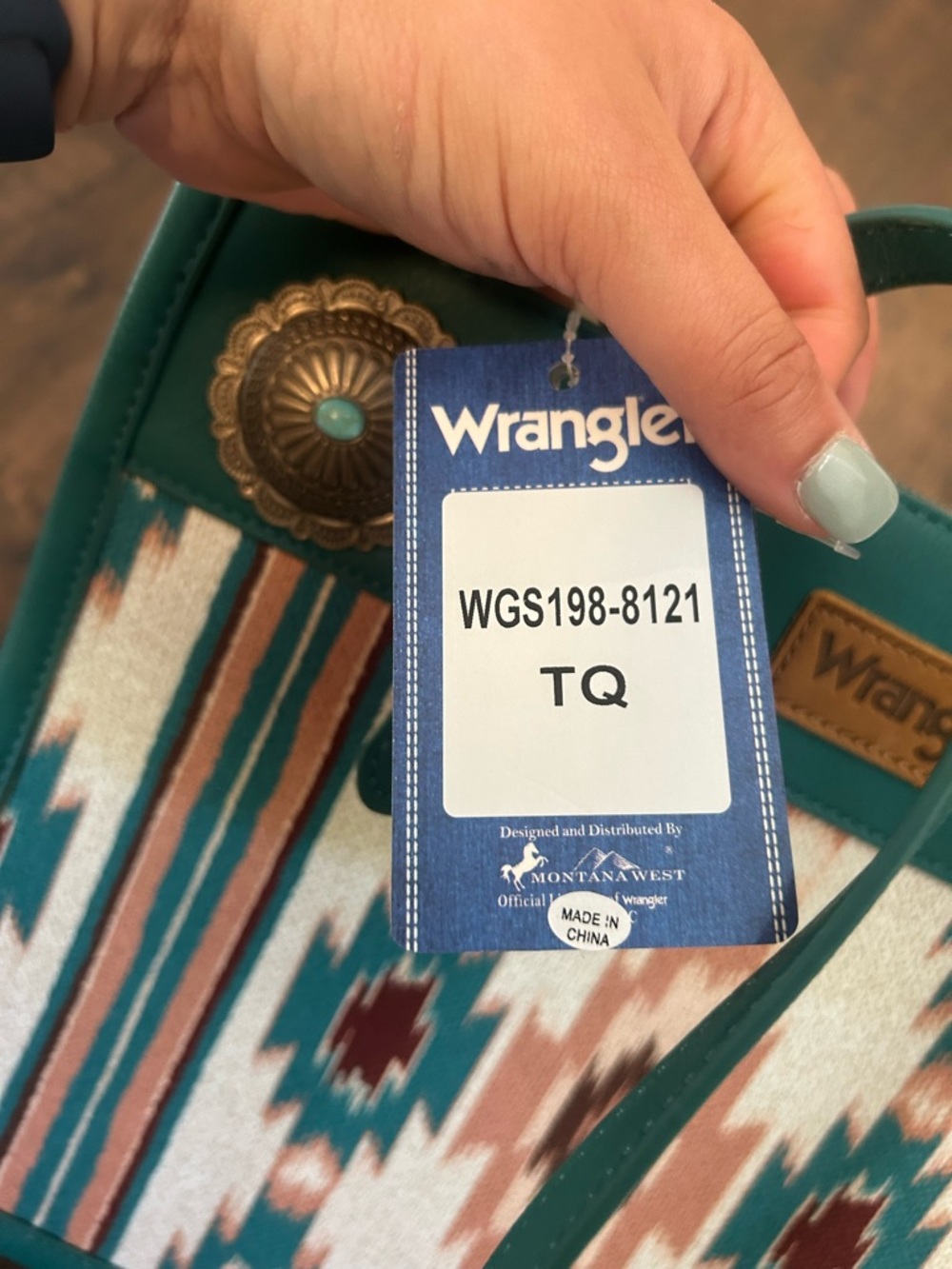 Wrangler Emerald Aztec Purse - Picture 4 of 7